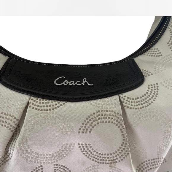 Coach Beige and Brown Shoulder Bag - Picture 3 of 4